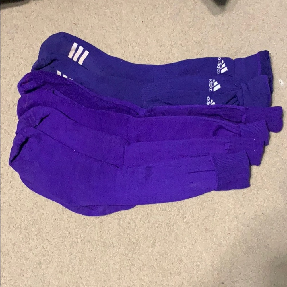 Six pairs of purple Athletic Socks (Adidas)